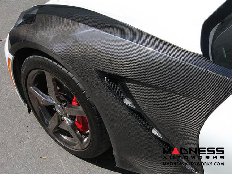 Chevrolet Corvette Carbon Fiber Fenders - Stingray C7 - Anderson Composites 
